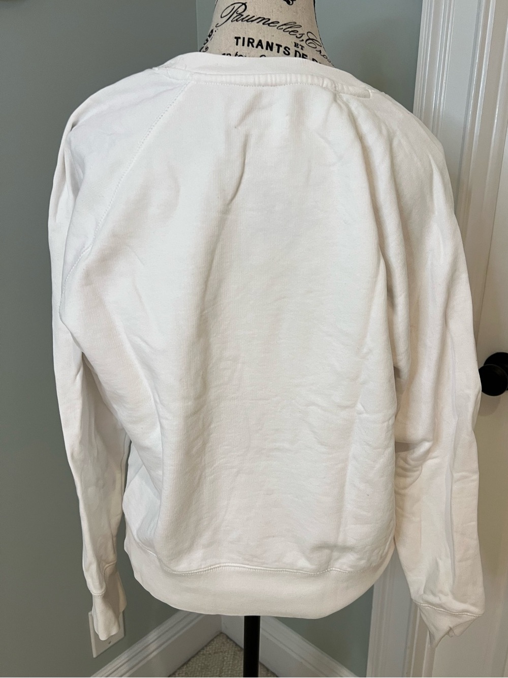 Zadig & Voltaire Upper Skull Sweatshirt | White- Gold -Silver | SZ S | Like New - Picture 3 of 9